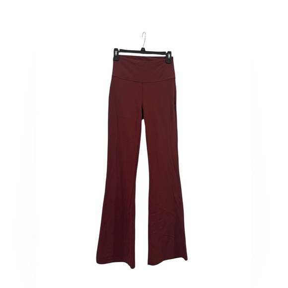 Women's Lululemon Groove Nulu Super High Rise Maroon Flared Leggings: Size 6 - Picture 5 of 7
